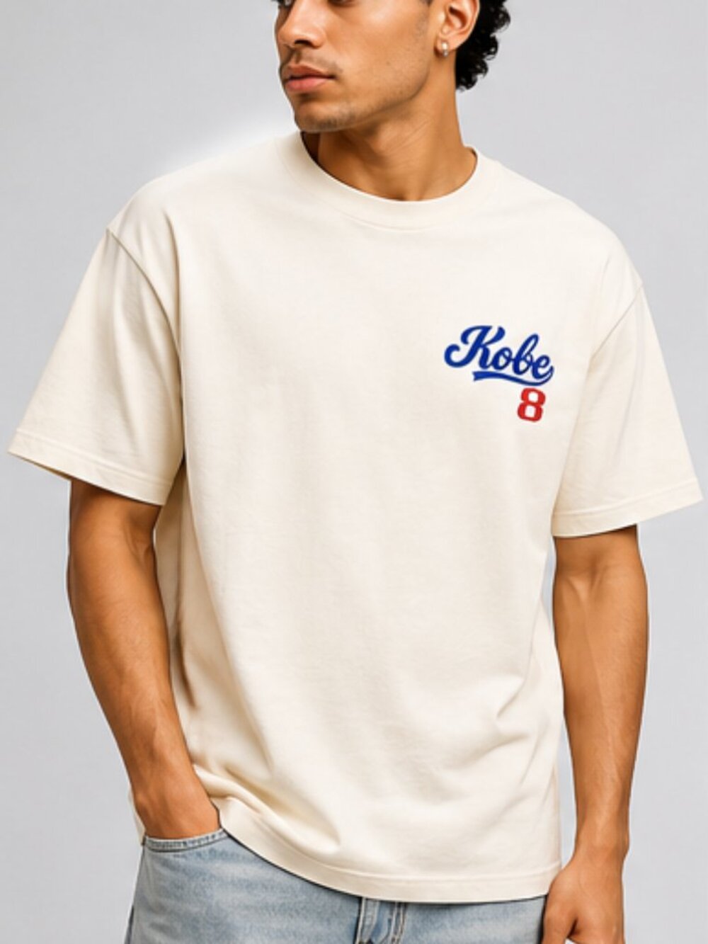 Authentic Legends Kobe 8 Graphic T-Shirt White Cap Sand Basketball Tee NWOT